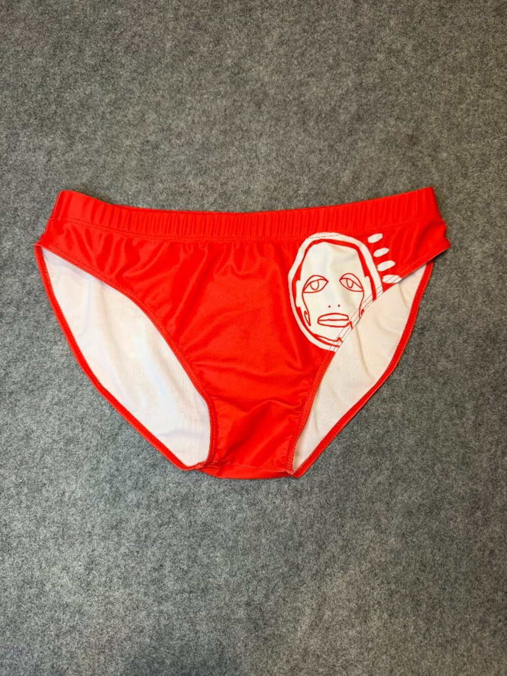 Patrick Church Hurt Me Men’s Swim Brief Size Large Designer Swimsuit